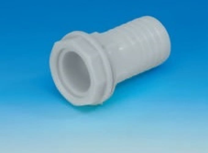 Slangverbinder Recht met Moer 30mm