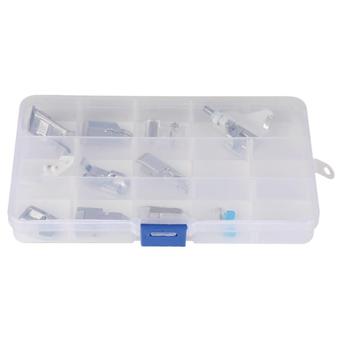 Ensemble d'accessoires pour machine à coudre multifonctionnelle 11 pièces (# 02) white