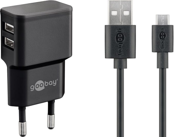 Goobay Dual Micro USB Charger Set (18 W)