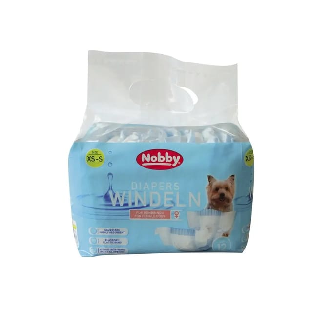 Luiers voor vrouwelijke honden Nobby Pet (x12)