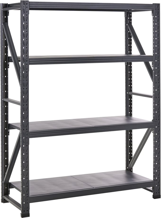 BELIANI FIUGGI - Stellingkast 4 planken - Zwart - Staal