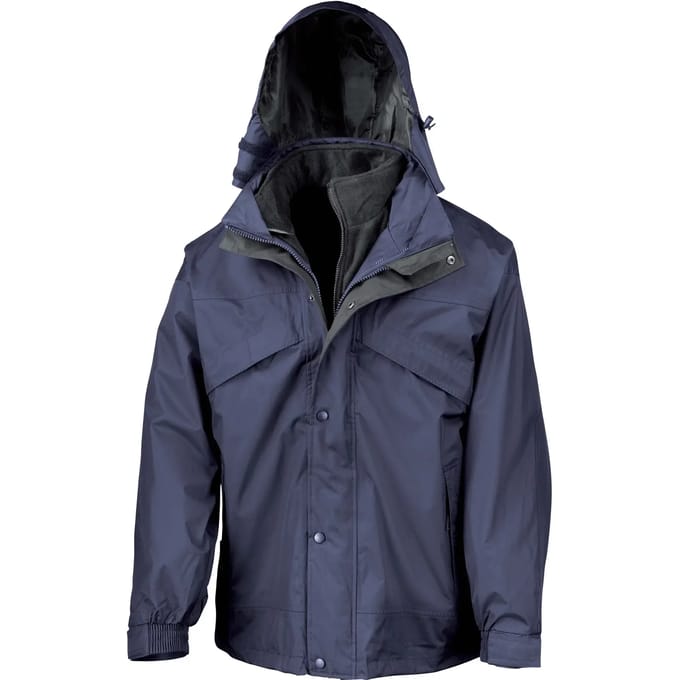 Result 3-in-1 Zip & Clip Jacket RT68 - Navy - S