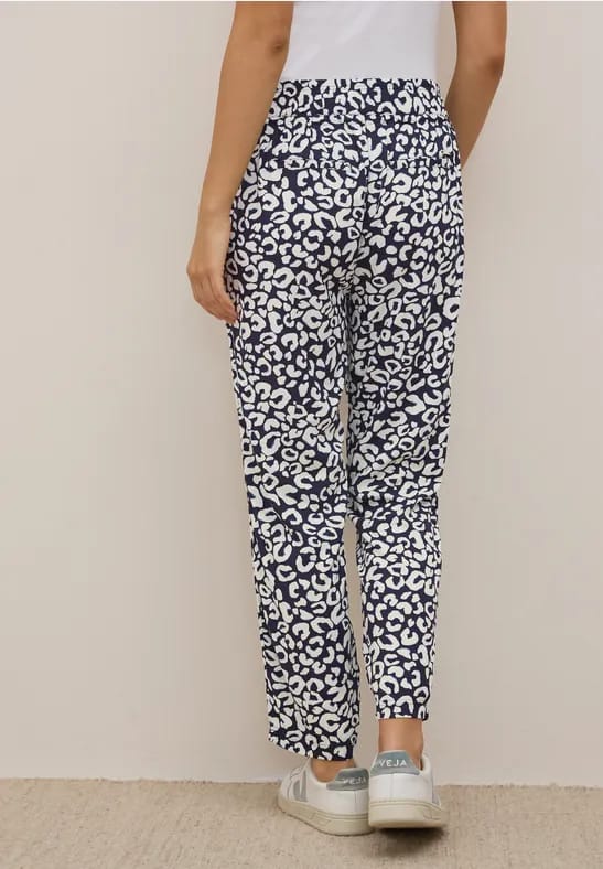 Gedessineerde 7/8 Loose Fit broek