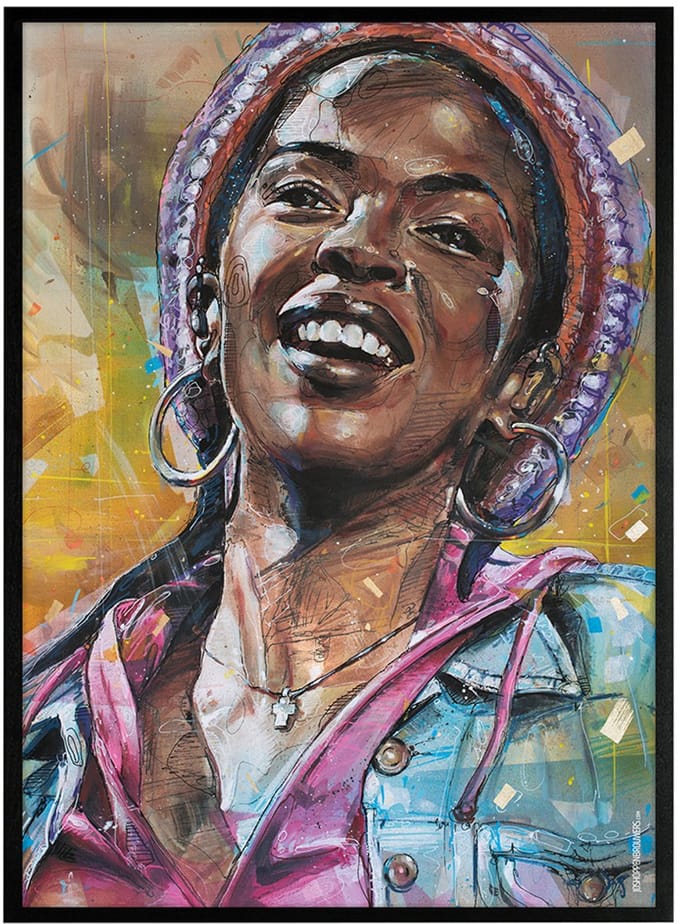 Rhythm en blues poster 51x71 cm *ingelijst & gesigneerd