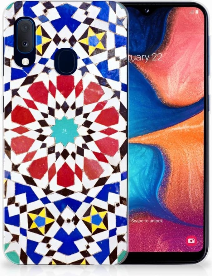 Samsung Galaxy A20e TPU Siliconen Hoesje Mozaïek