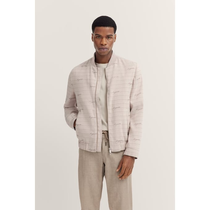 Bugatti Herren Blouson met collage kraag