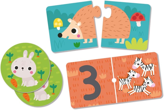 APLI Kids - Dieren Puzzel - Domino & Geheugenspel