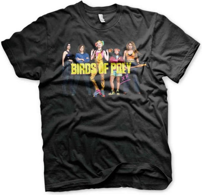 DC Comics Harley Quinn Heren Tshirt -S- Birds Of Prey Zwart