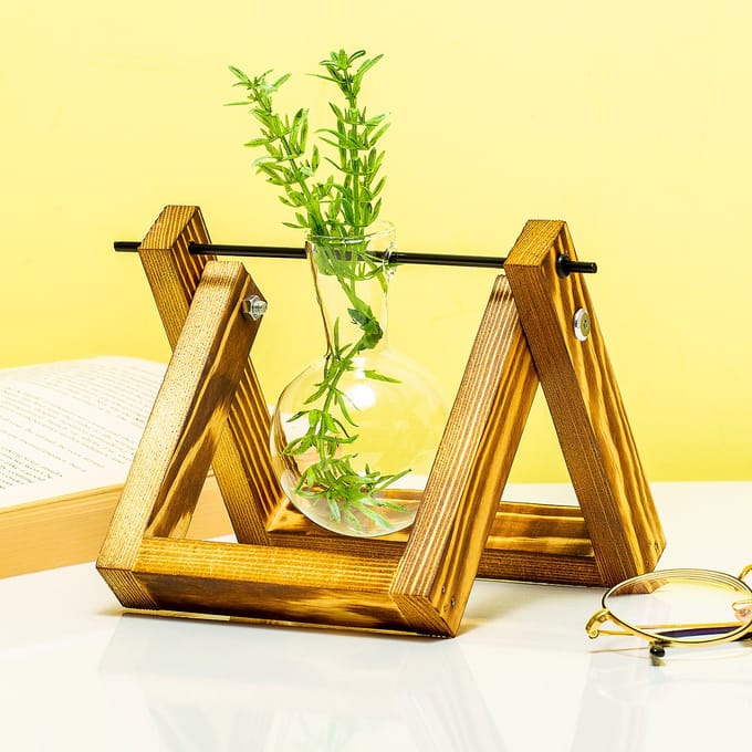 Winkee Houten Stekjesvaas - 1 Glaasje