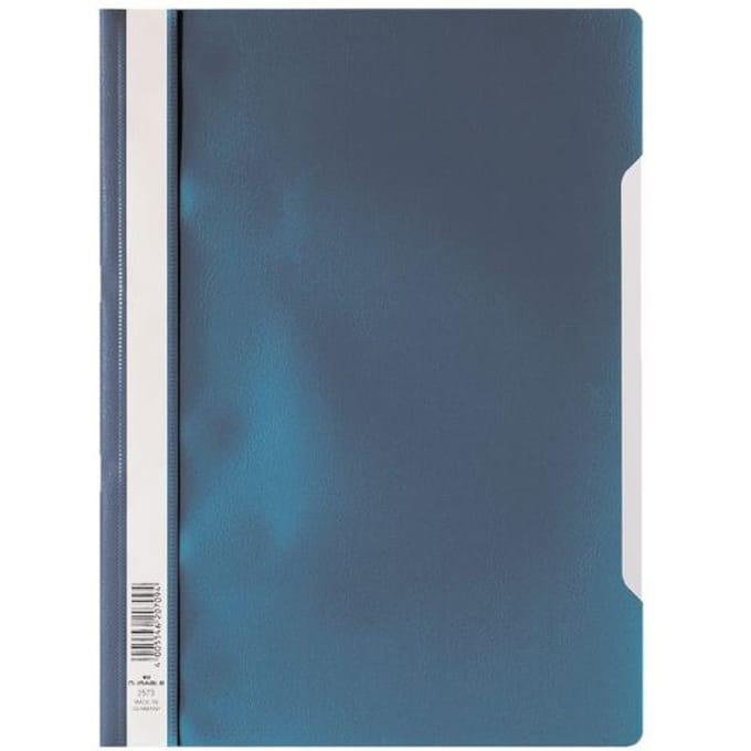 DURABLE snelhechtmap met snelhechter, A4, polypropeen, 50 st., blauw