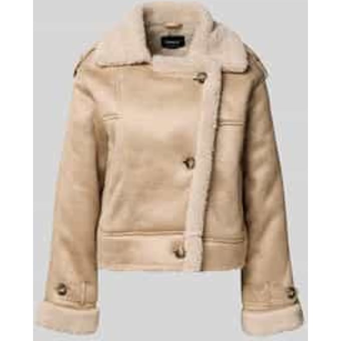 Regular fit jack in suèdelook, model 'YLVA'
