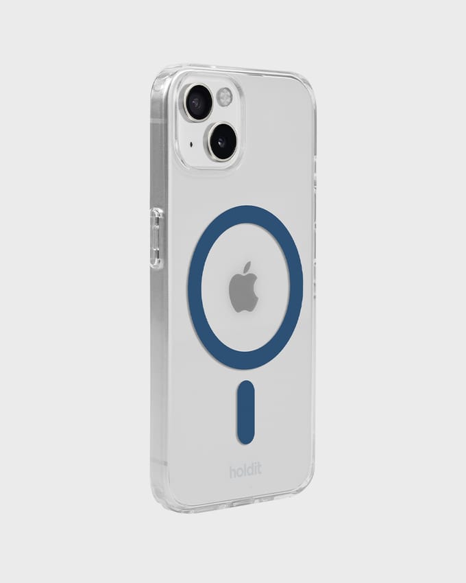 Phone Case Transparent Magsafe Compatible Denim Blue / Transparent iPhone 13