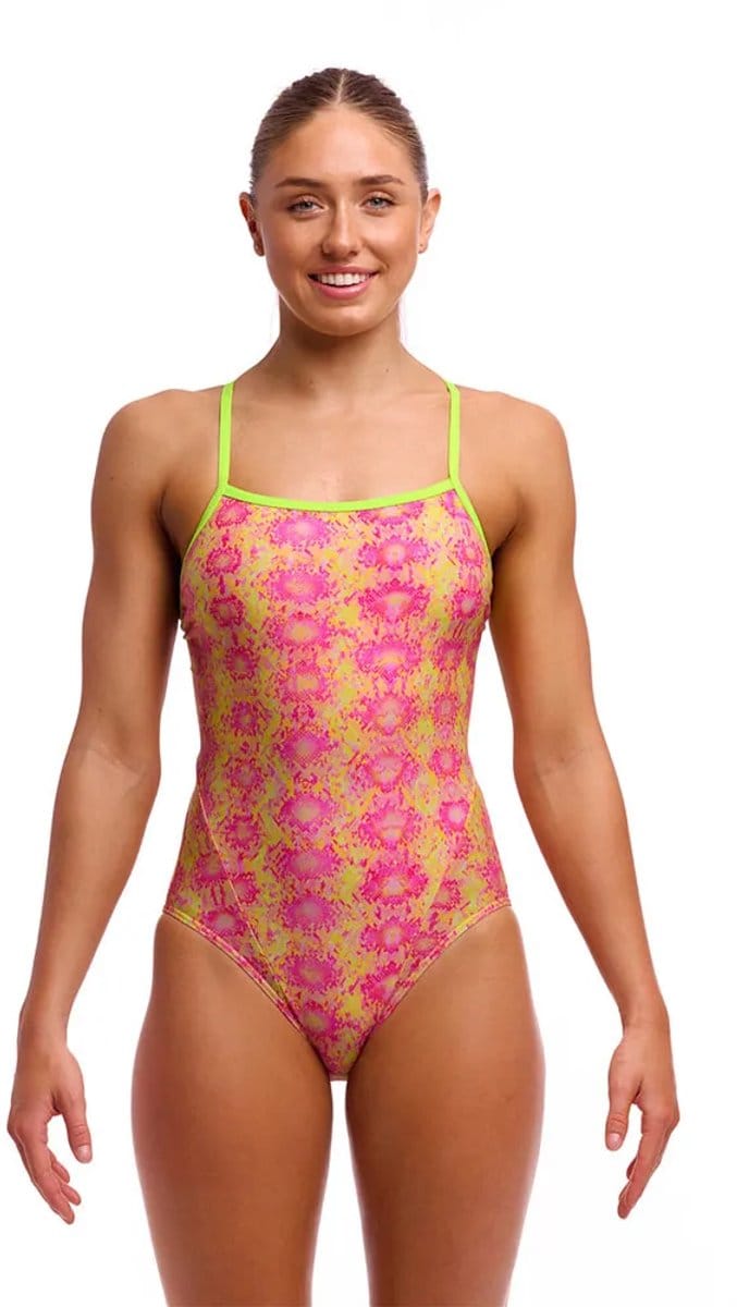 Funkita Single Strap Zwemkleding Roze AUS 12 Vrouw