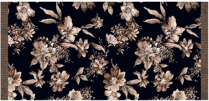 MD Entree - Design mat - Universal - Autumn Flowers - Vloerkleed - Antislip - Machine wasbaar - 67 x 150 cm