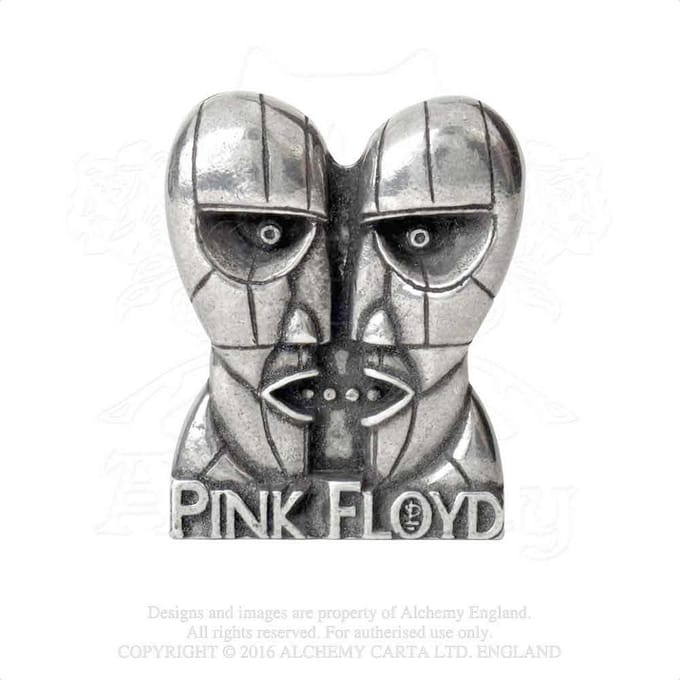 Alchemy Pink Floyd - Division Bell Heads Pin - Zilverkleurig