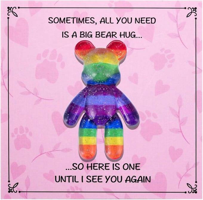 Kleine Knuffel - Angst Verlichter - Emotionele Steun - Compleet Geschenkset - 3 cm Klein