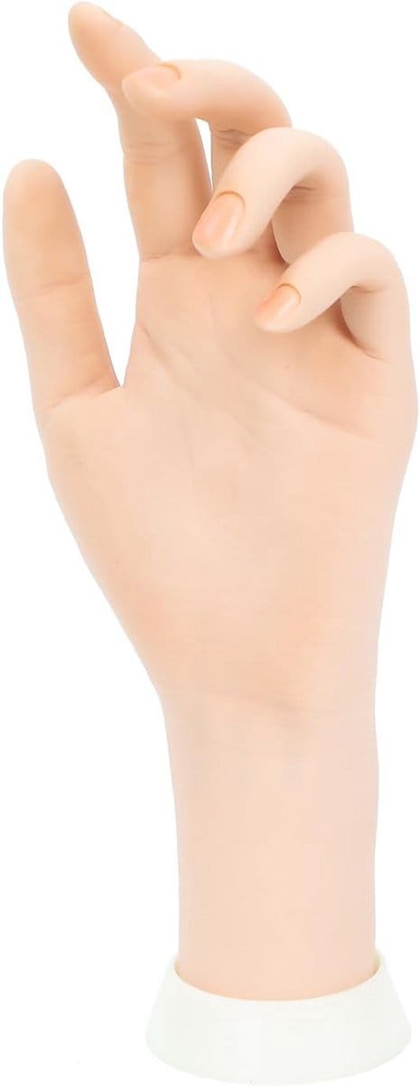 Flexibele Oefenhand voor Nagelstyling en Manicure Training