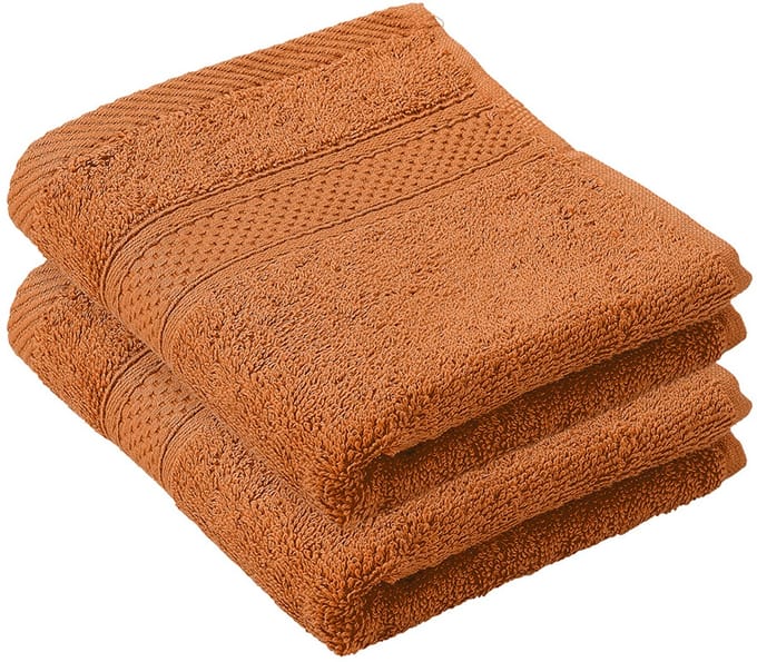 De Witte Lietaer Gastendoekje Stephanie Caramel - 30 x 50 cm - 2 stuks - Bruin - Katoen