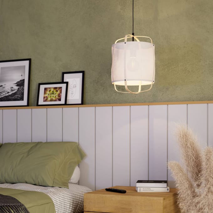 EGLO Surfleet Hanglamp - E27 - 33 cm - Zwart