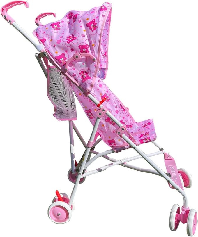 Lichte Kinderwagen voor Peuters en Baby's - Compact en Inklapbaar Reismodel met Zonnedak