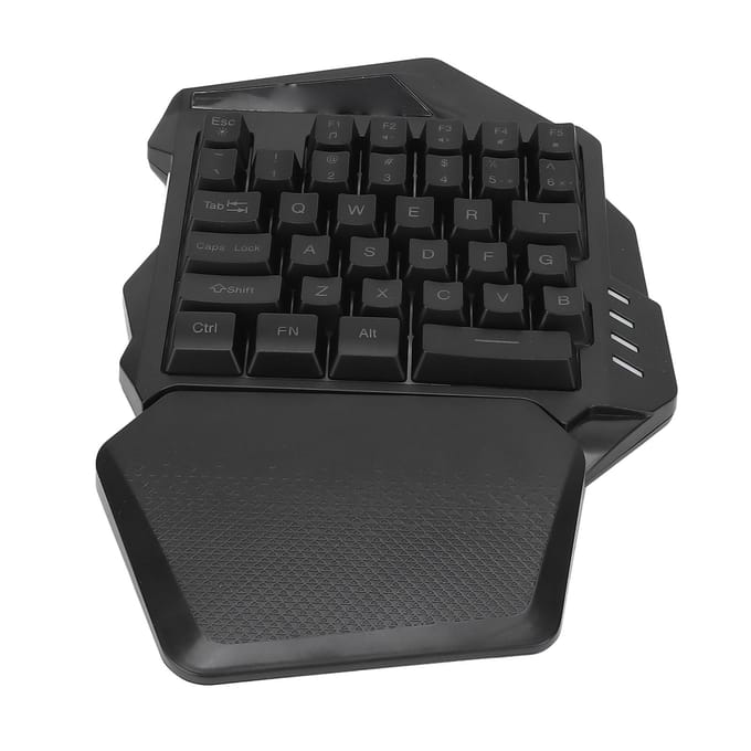 Clavier de jeu à une main 2,4 GHz sans fil, éclairage RVB, ABS, 35 touches, pour ordinateur