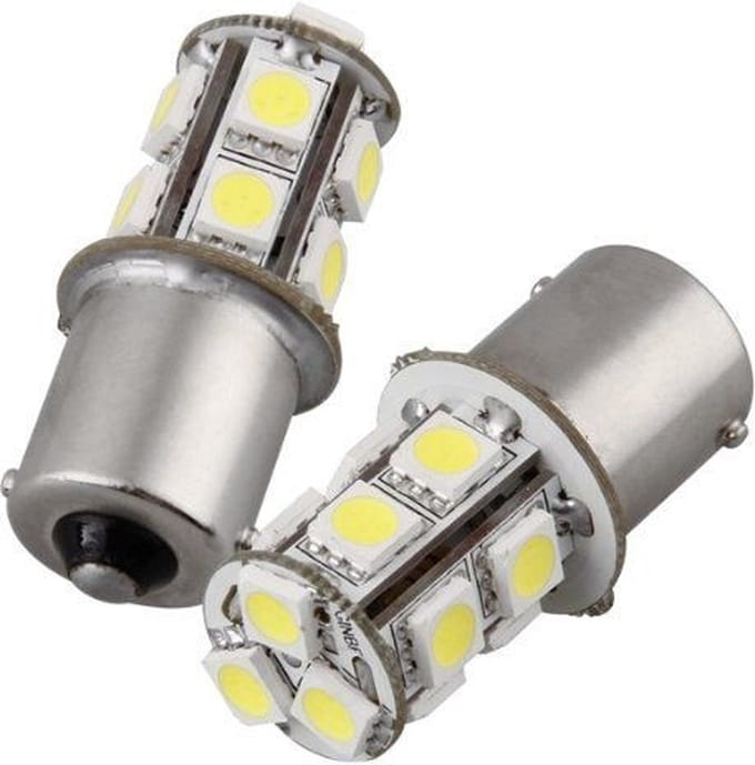(BA15S) 1156 - 5050 - 13 smd - 24V - wit