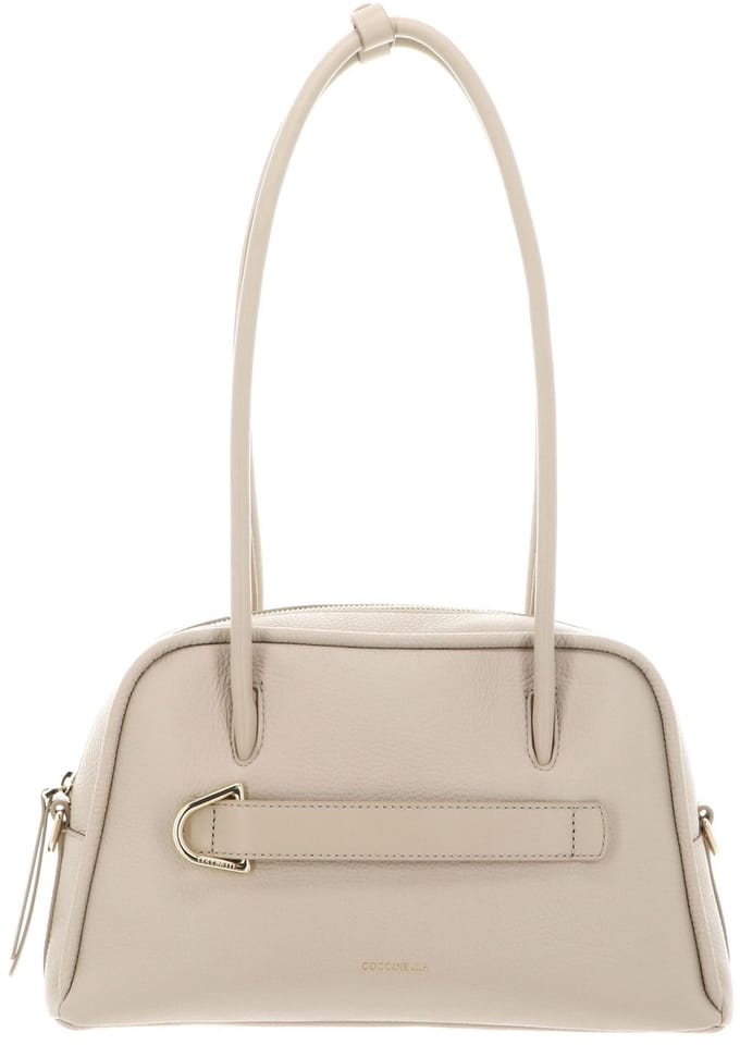 COCCINELLE Leren schoudertas Paki Shoulder Bag Leather Sandshell / Sandshell beige