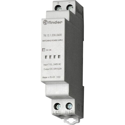 Finder 78.12.1.230.2400 DIN-rail netvoeding 24 V/DC 0.63 A 12 W Inhoud 1 stuk(s)