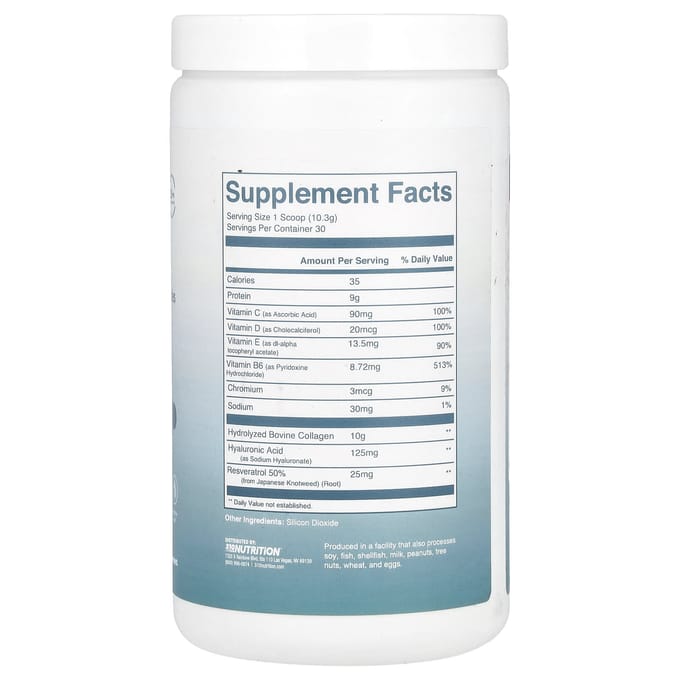 310 Nutrition, Collagène, Peptides de collagène de type I et III, sans saveur, 10,9 oz (309 g)