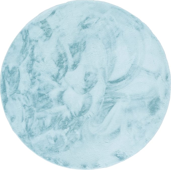 Pergamon Luxe Super Zachte Bont Vloerkleed Tapijt Plush Rond