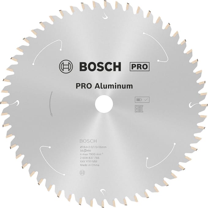 Bosch Accessories Standard for Aluminium 2608837766 Cirkelzaagblad 184 x 16 mm Aantal tanden: 56 1 stuk(s)