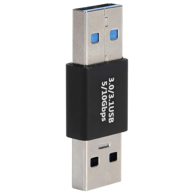 Adaptateur USB 3.0 TypeA Mâle vers Mâle OTG Haute Vitesse Supporte la Synchronisation de Données et la Charge Rapide