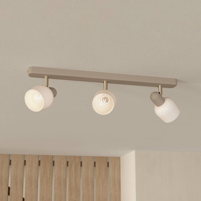 EGLO Corato Spot - E14 - 52 cm - Wit|Beige - Staal|Glas