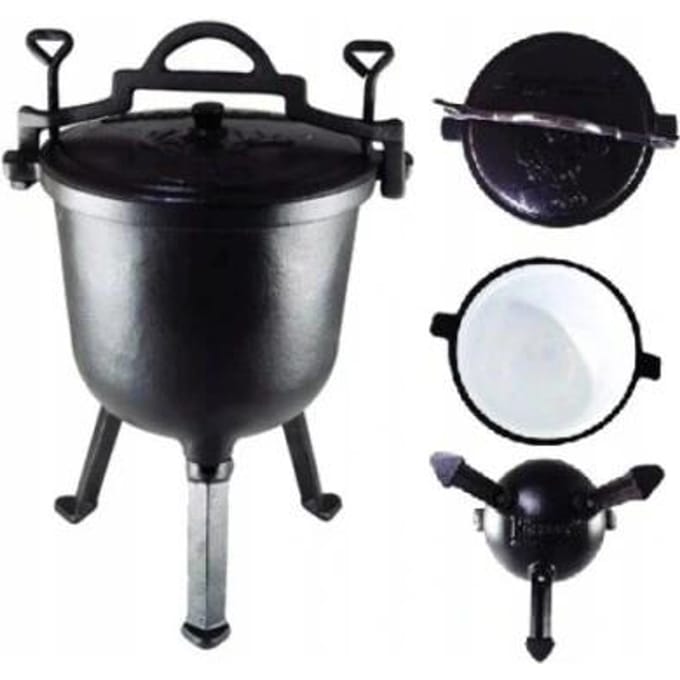 Kinghoff 2243 - geëmailleerde ketel - Gietijzer - 10 liter - 19 kg