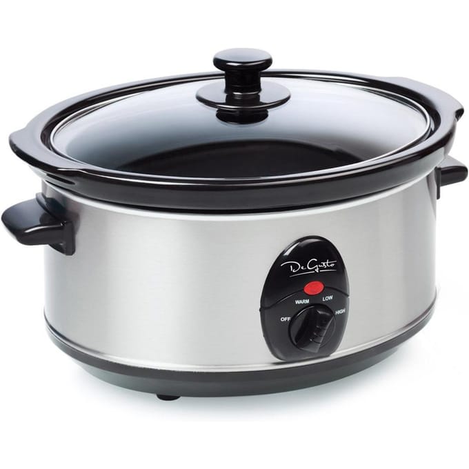 3,5 L Slowcooker Met Steenarend Inzetstuk En Warmhoudfunctie
