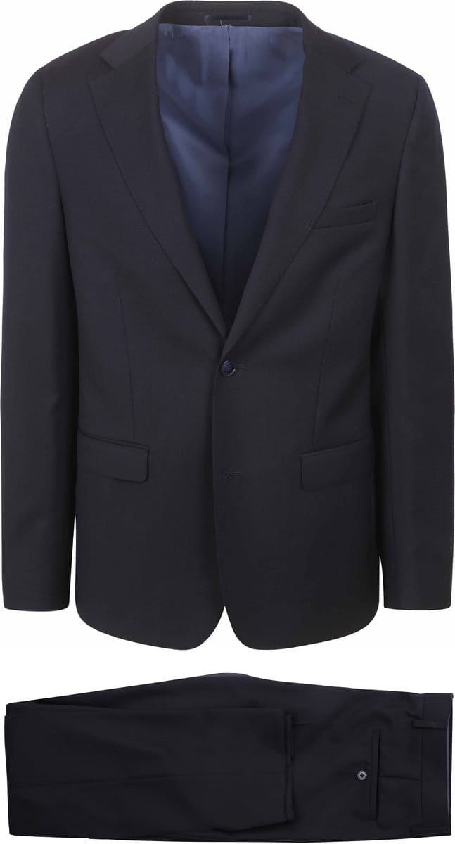 Suitable Structure Kostuum Wol Donkerblauw (navy) - Maat 46 - Heren
