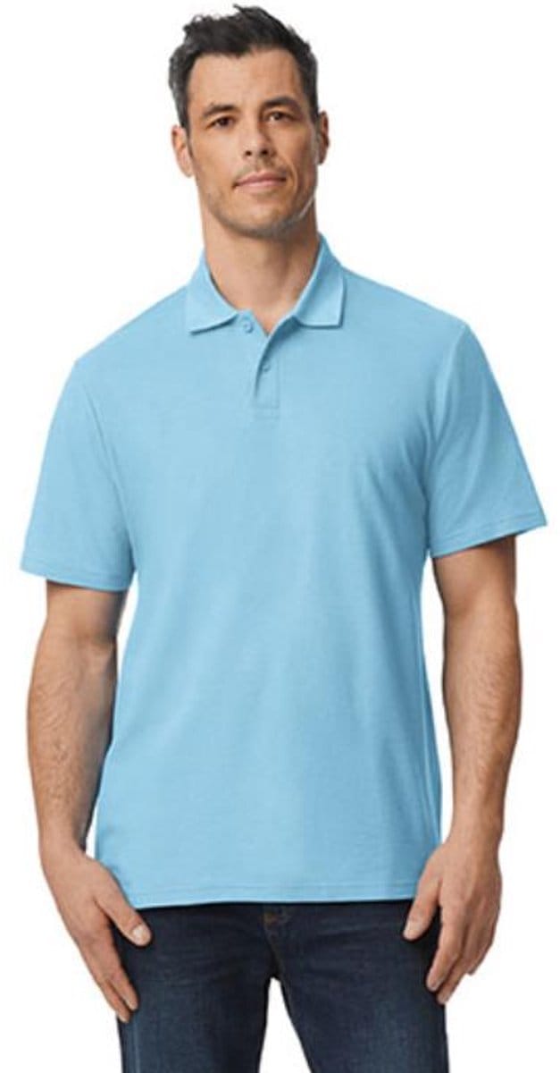 Gildan - Softstyle Piqué Polo - Light Blue maat 4XL