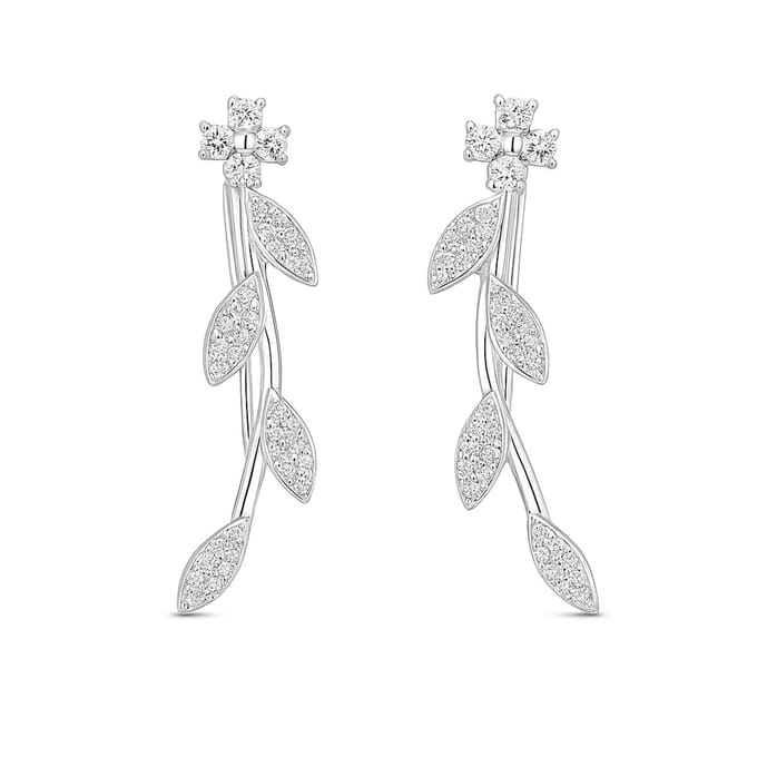 Delicate Leaf Cuff Earrings