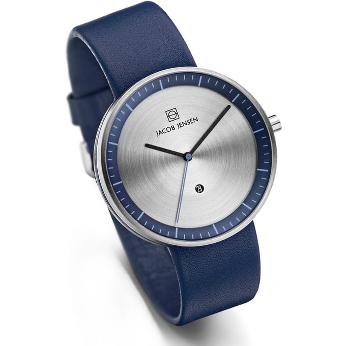 Jacob Jensen 272 horloge heren - blauw - edelstaal