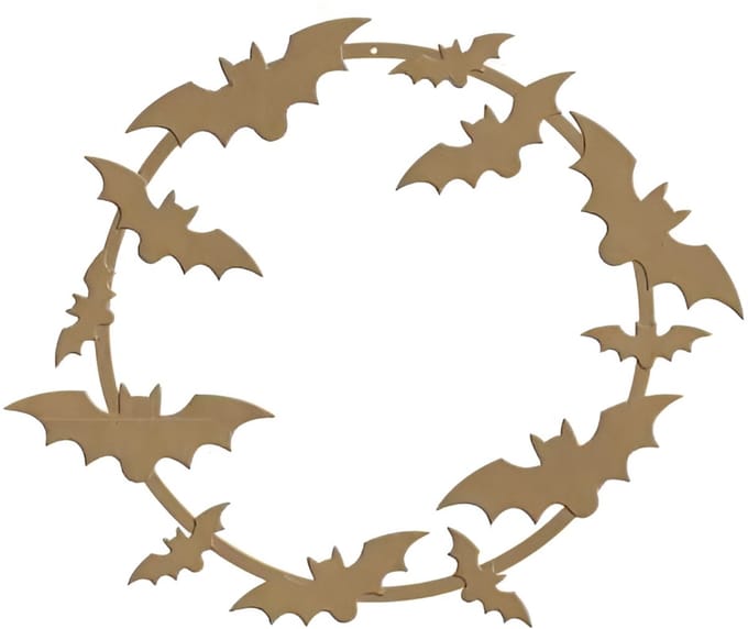 Gomille MDF knutselvorm vleermuizen 37x37 cm Halloween decoratie.