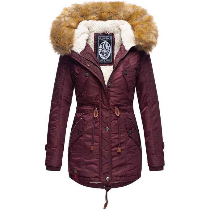 Navahoo Dames Winterjas B399 – Warm, Waterafstotend & Met Afneembare Bontkraag