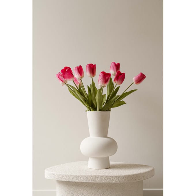 Indore Home Zijdenboeket tulpen lichtroze