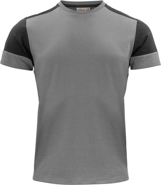 Printer Prime T-Shirt Heren Staalgrijs/Zwart - Maat 3XL