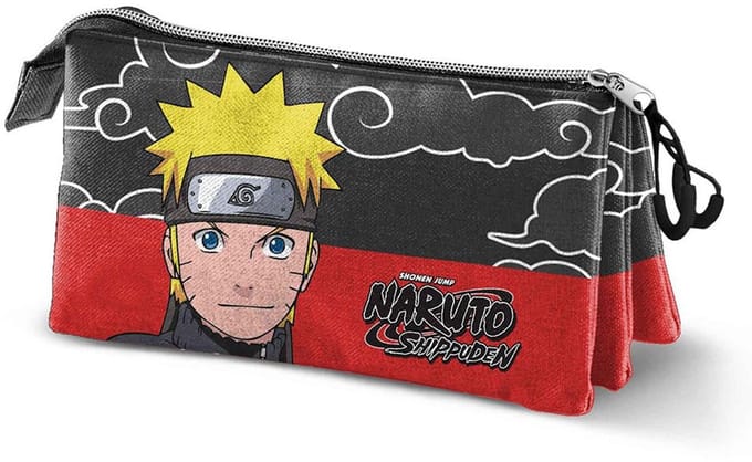 Karactermania Triple Pocket Clouds Naruto Shippuden Etui Grijs Man