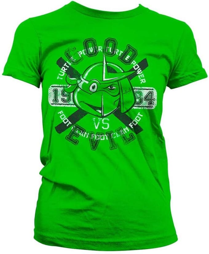 Teenage Mutant Ninja Turtles Dames Tshirt -L- Good VS Evil Groen