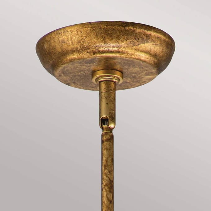Gilded Nola LED Hanglamp Sun King | 1X E27 Max 60W | Dimbaar | Gold Leaf