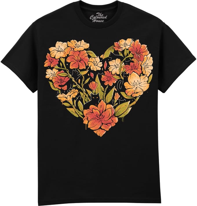 Wild Heart - Cats The Coloured House T-shirt L