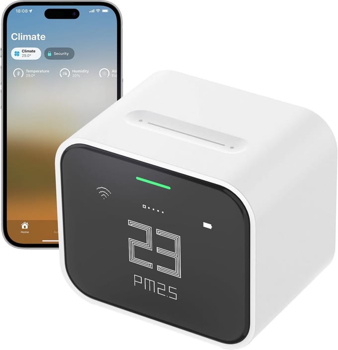 Fijnstofmeter - Luchtkwaliteitsmeter Voor Binnen - Co2 Meter - Sensor