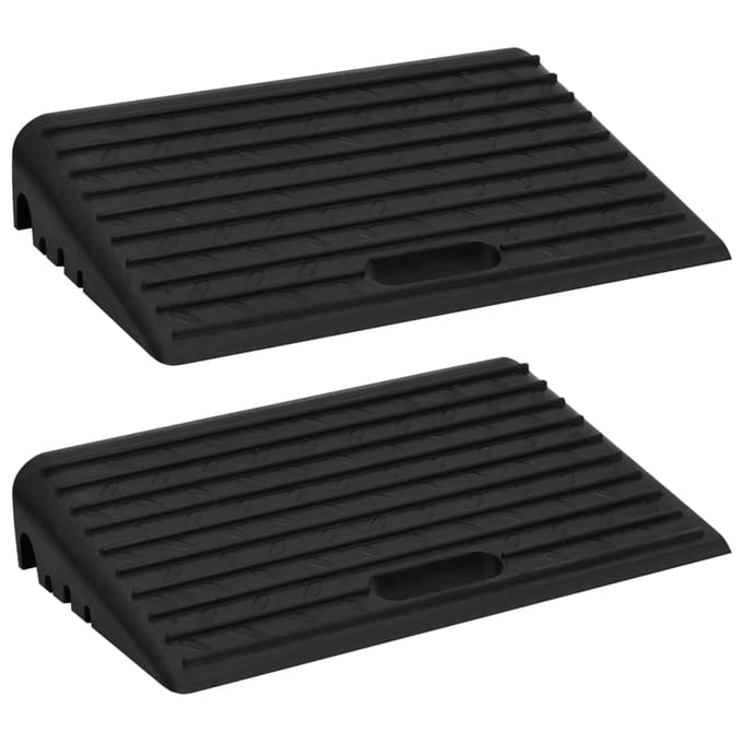 vidaXL - Oprijhulpen - 2 - st - 50x30x11 - cm - rubber