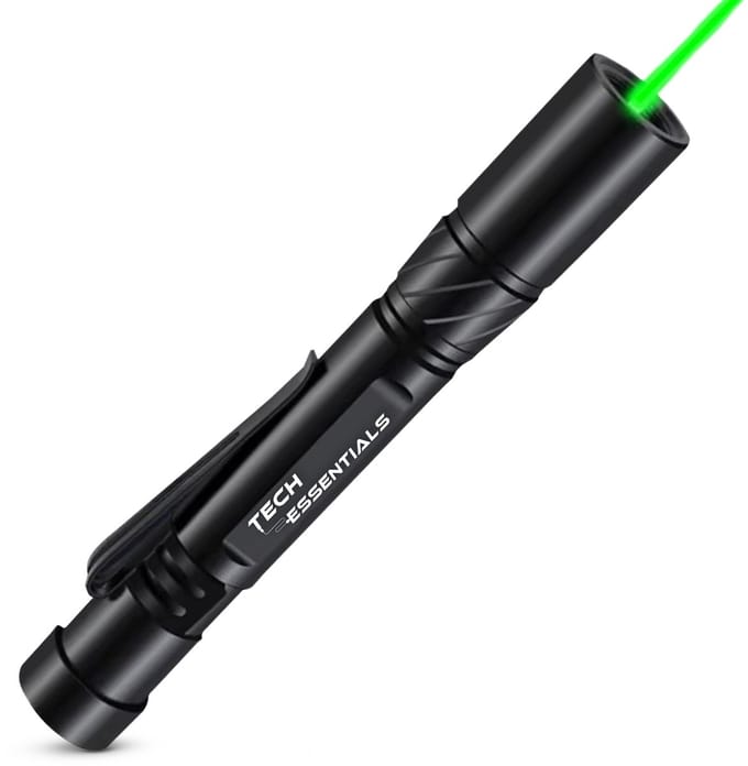 Tech Essentials Laserpen Groen Mini - Klasse II - USB-C Oplaadbaar - Gadget